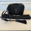 Saint Laurent (YSL) Calfskin Monogram Lou Camera Black Gold Hardware