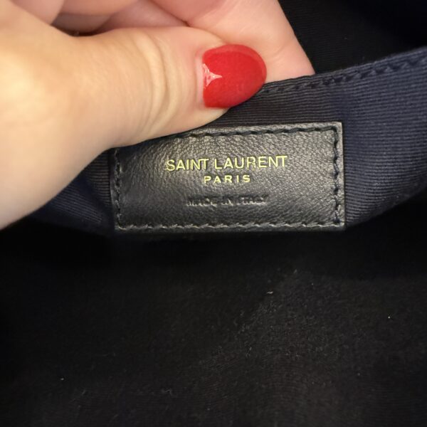Saint Laurent (YSL) Calfskin Monogram Lou Camera Black Gold Hardware