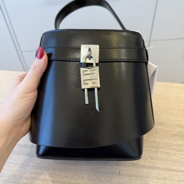 Givenchy Shark Lock Bucket Bag in Box Leather