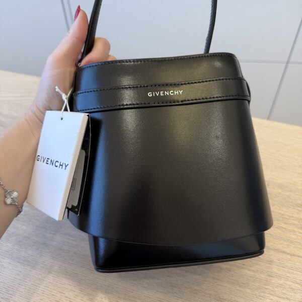 Givenchy Shark Lock Bucket Bag in Box Leather