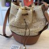Loewe Small Raffia Balloon Bag Natural