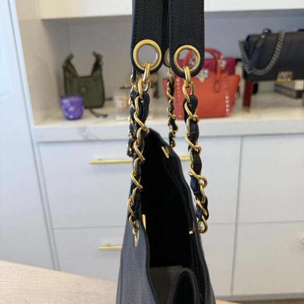 Chanel Timeless Caviar Chain Tote Black 24K Hardware