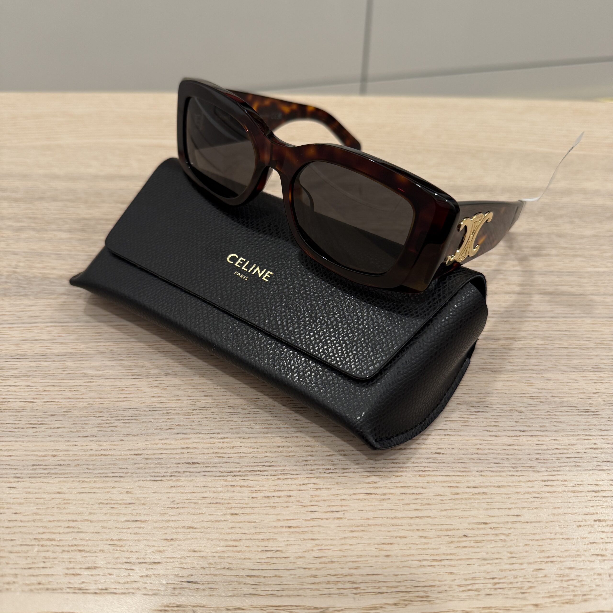 Celine Triomphe 53MM Rectangular Sunglasses Brown