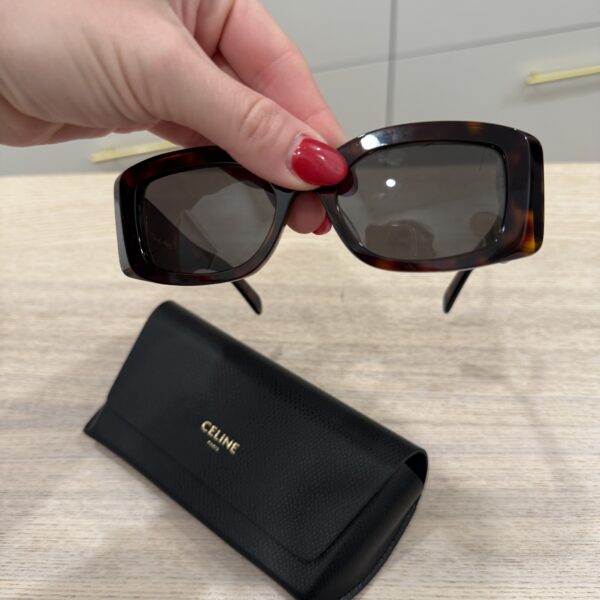 Celine Triomphe 53MM Rectangular Sunglasses Brown