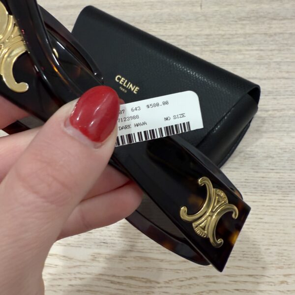 Celine Triomphe 53MM Rectangular Sunglasses Brown