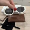 Celine Triomphe White Sunglasses