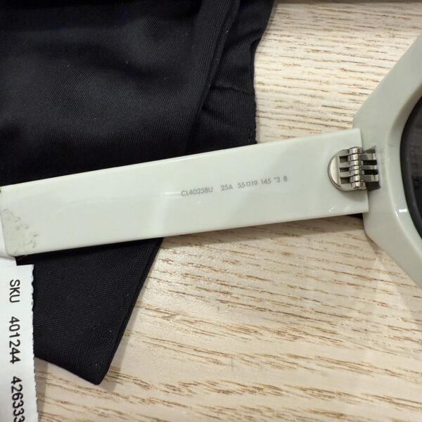Celine Triomphe White Sunglasses