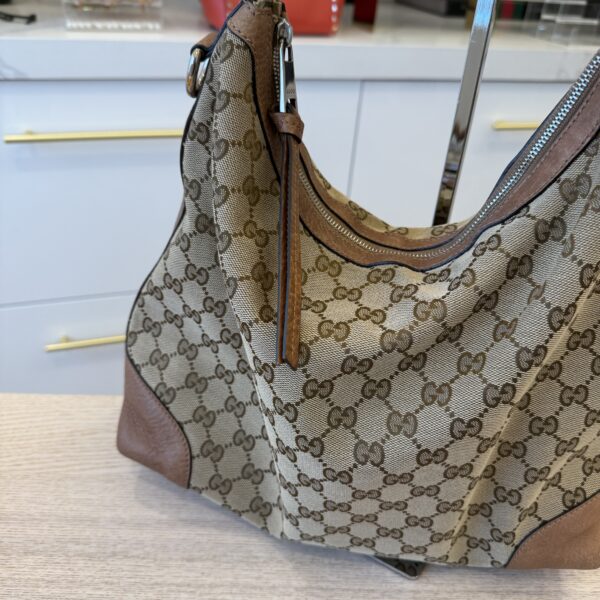 Gucci Miss GG Hobo GG Canvas with Leather Small