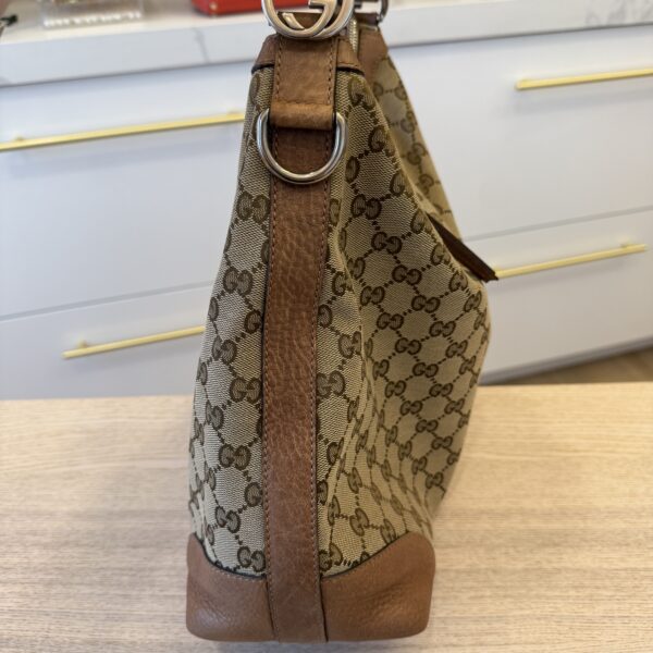 Gucci Miss GG Hobo GG Canvas with Leather Small