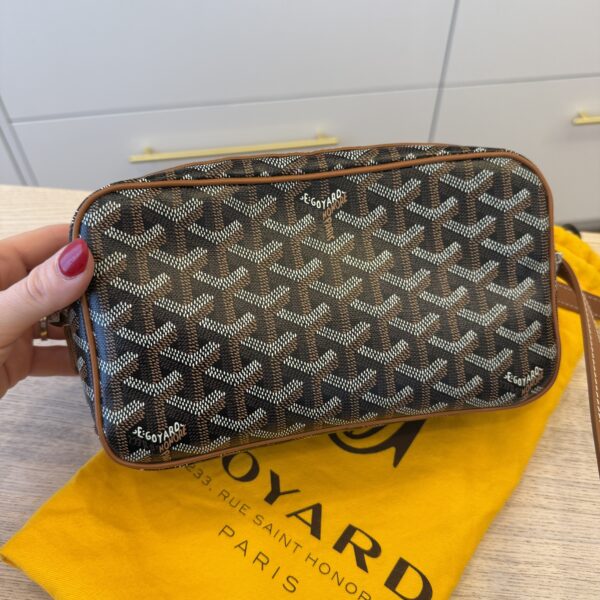 Goyard Goyardine Sac Cap Vert Black and Tan