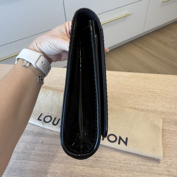 Louis Vuitton Patent Louise Clutch Black