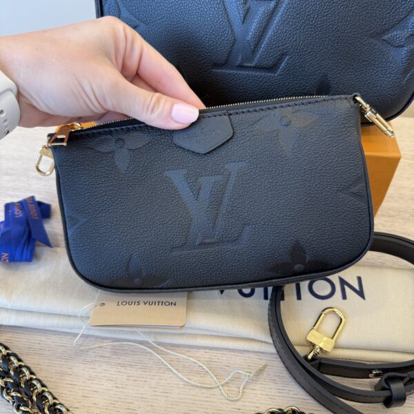 Louis Vuitton Empreinte Monogram Giant Multi Pochette Accessories Black