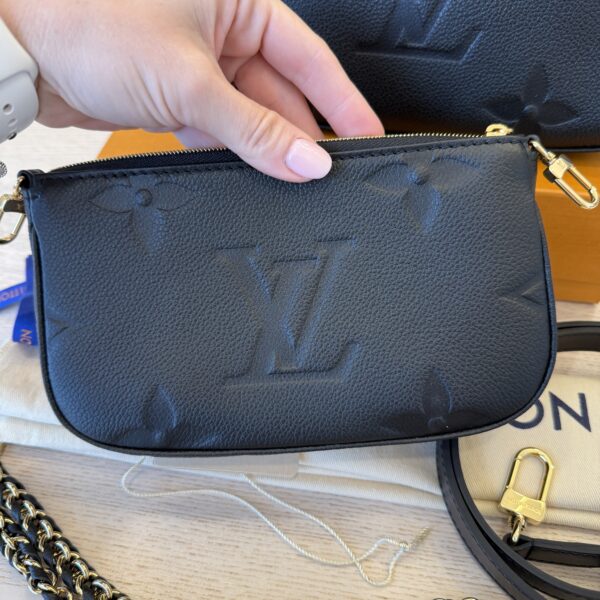 Louis Vuitton Empreinte Monogram Giant Multi Pochette Accessories Black