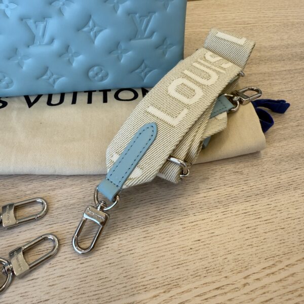 Louis Vuitton Lambskin Embossed Monogram Coussin PM