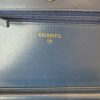 Chanel Lambskin Chevron Boy Wallet On Chain WOC Blue Light Gold Hardware