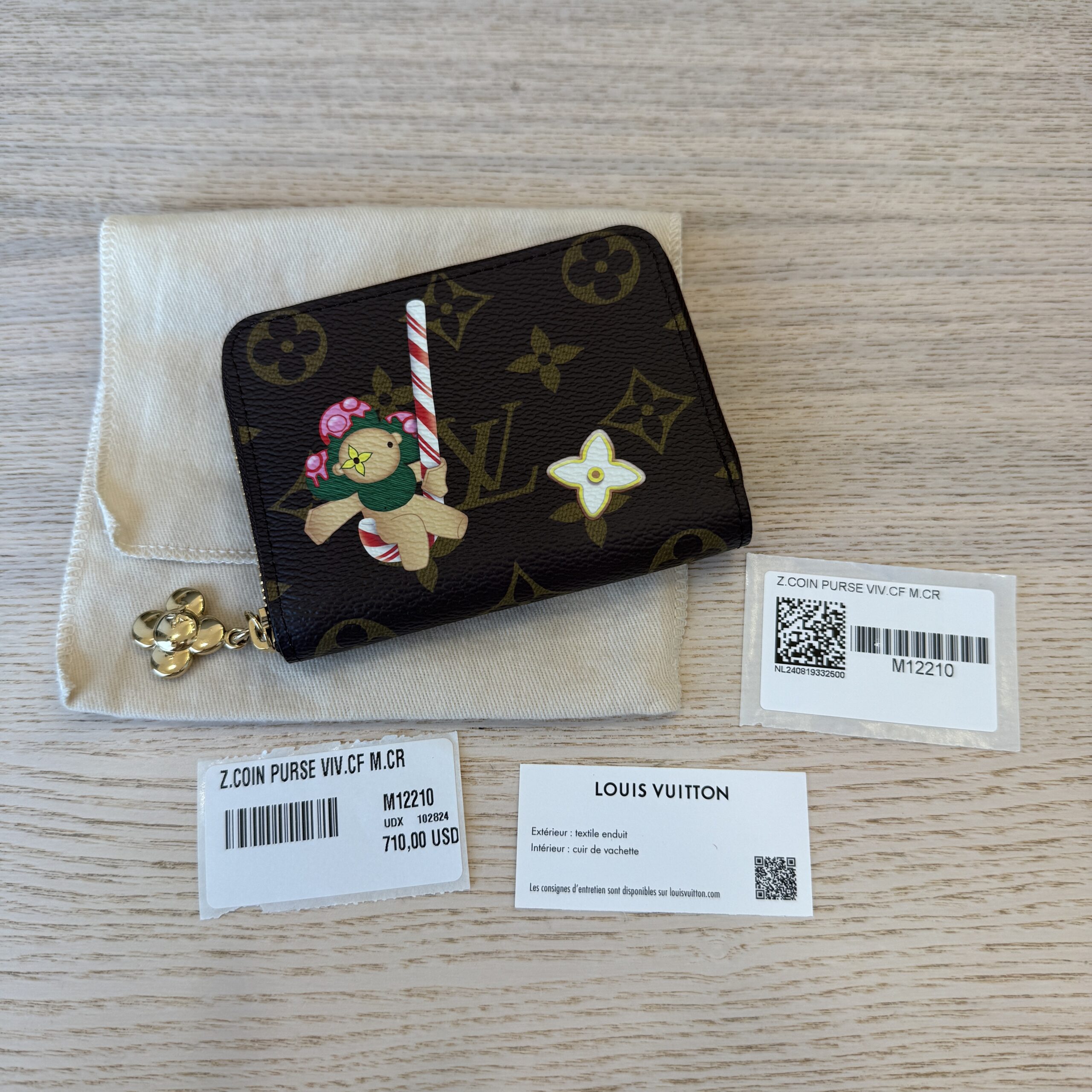 Louis Vuitton Monogram 2024 Christmas Animation Candy Factory Zippy Coin Purse Vivienne