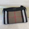 Burberry Multicolor House Check Peyton Convertible Clutch Black