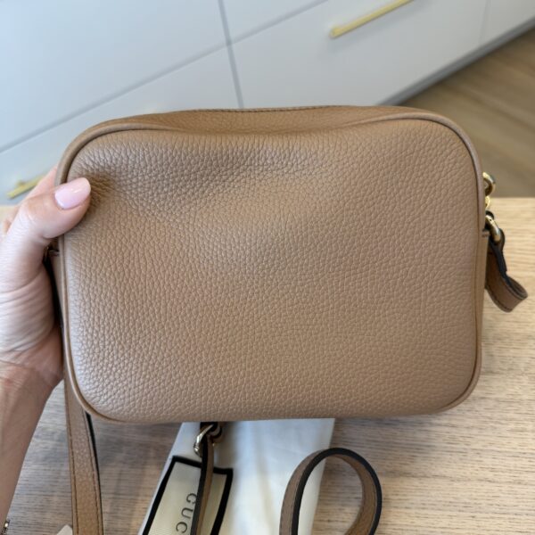 Gucci Calfskin Small Soho Disco Bag Beige