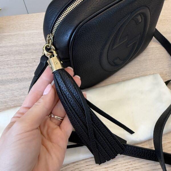 Gucci Calfskin Small Soho Disco Bag Black