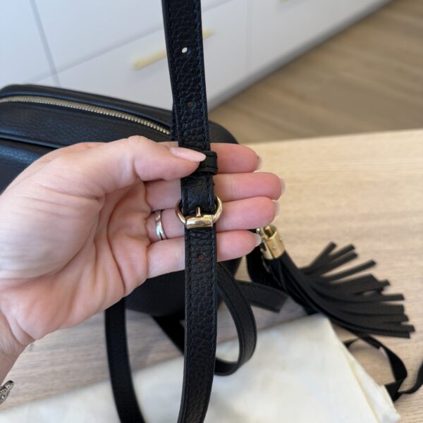 Gucci Calfskin Small Soho Disco Bag Black