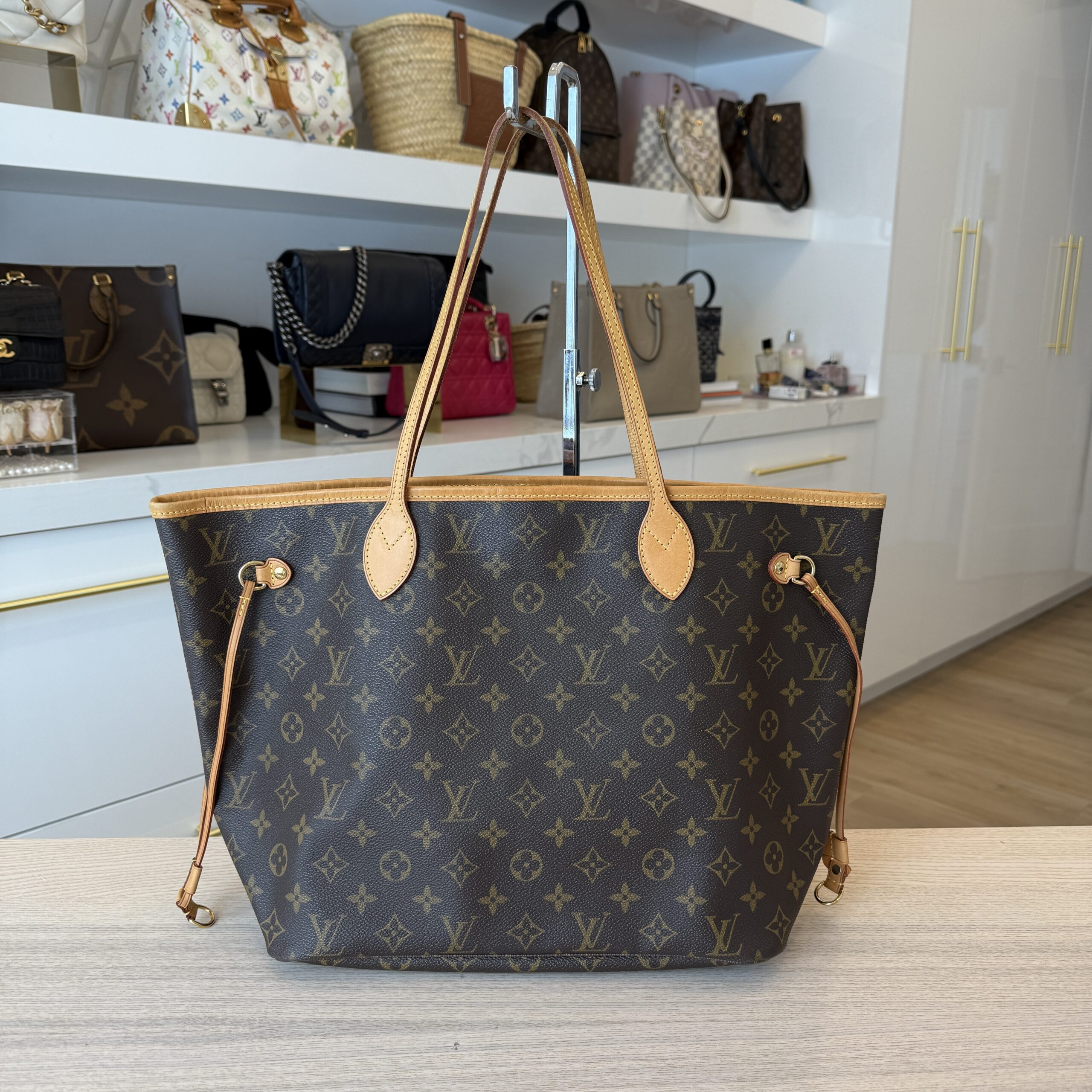 Louis Vuitton Monogram Neverfull MM Beige