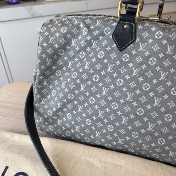 Louis Vuitton Encre Monogram Idylle Canvas Speedy Voyage 45 Travel Bag