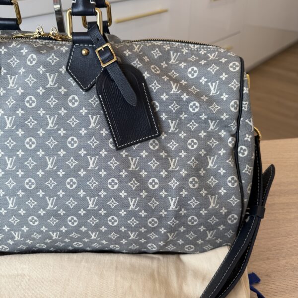 Louis Vuitton Encre Monogram Idylle Canvas Speedy Voyage 45 Travel Bag