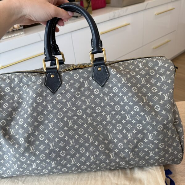 Louis Vuitton Encre Monogram Idylle Canvas Speedy Voyage 45 Travel Bag