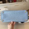 Prada Light Blue Saffiano Lux Leather Small Tote Bag
