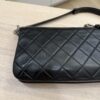 Chanel Lambskin Boy Accordion Flap Bag Black Silver Hardware