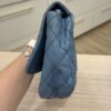 Chanel Wild Stich Twin Pocket Single Flap Blue Palladium Hardware