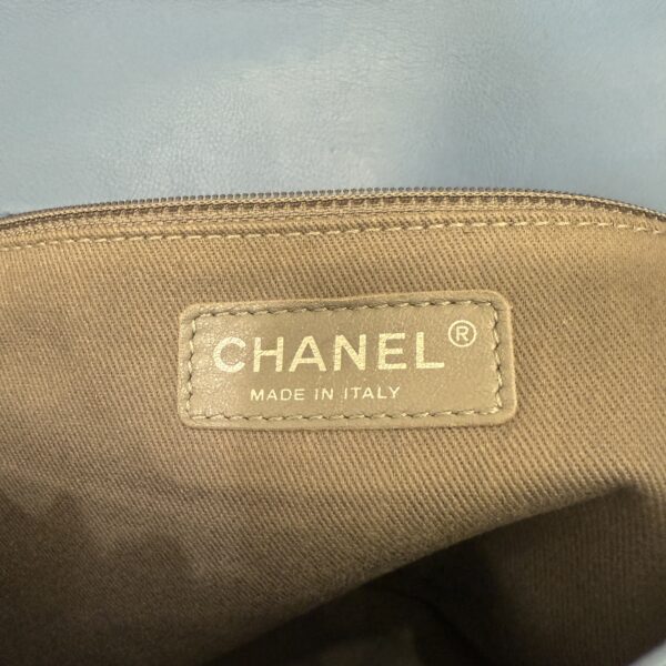Chanel Wild Stich Twin Pocket Single Flap Blue Palladium Hardware