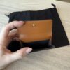 Fendi Vitello King Logo Embossed Micro Tri-Fold Wallet Cuoio