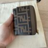 Fendi FF Diamonds Wallet Brown and black FF leather wallet