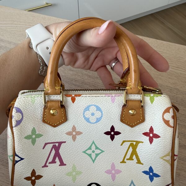 Louis Vuitton Monogram Multicolor Mini Sac HL Speedy White