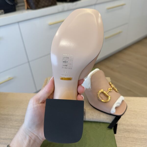 Gucci Horsebit Pink Block Heel Size 38