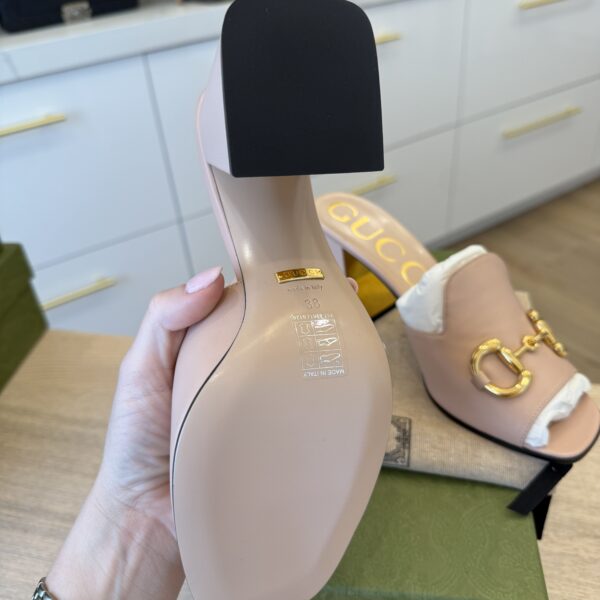 Gucci Horsebit Pink Block Heel Size 38