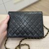 Chanel Black 24K Gold Classic Single Flap Black (Vintage)
