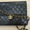 Chanel Black 24K Gold Classic Single Flap Black (Vintage)
