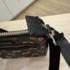 Gucci GG Supreme Monogram Web Messenger Bag Black Multicolor
