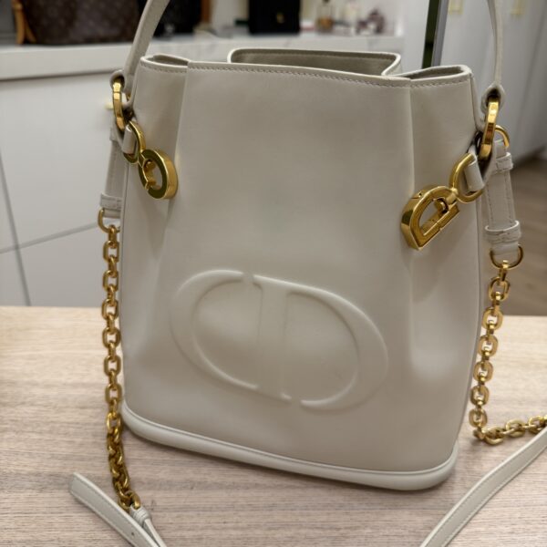 Christian Dior Calfskin CD Embossed Medium C'est Dior Bag