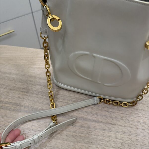 Christian Dior Calfskin CD Embossed Medium C'est Dior Bag