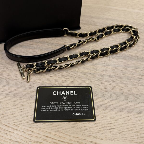 Chanel Lambskin Quilted Small Trendy CC Dual Handle Flap Bag Black Gold Hardware