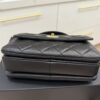 Chanel Lambskin Quilted Small Trendy CC Dual Handle Flap Bag Black Gold Hardware