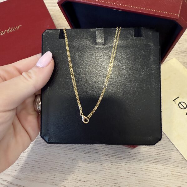 Cartier 18K Gold 2 Diamond LOVE Necklace