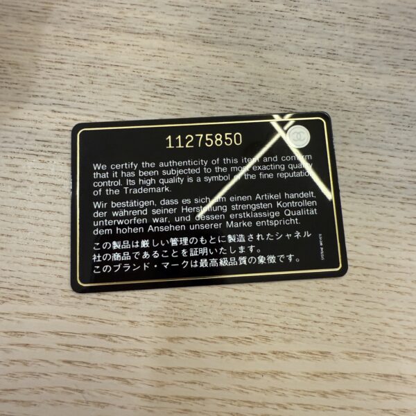 Chanel White Calfskin Triple Chain Accordion