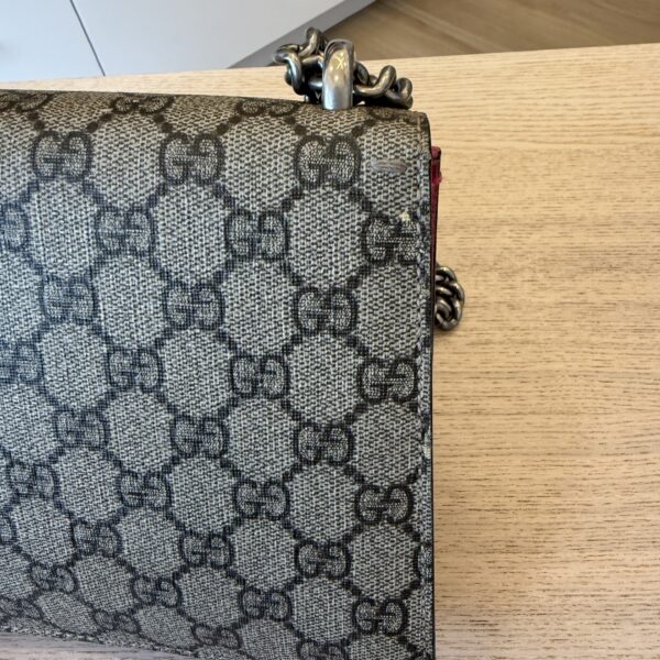 Gucci GG Supreme Monogram Mini Dionysus Shoulder Bag Pink