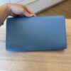 Saint Laurent (YSL) Calfskin Monogram Large Belle De Jour Clutch Blue