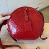 Louis Vuitton Red Monogram Vernis Boite Chapeau Souple MM Bag