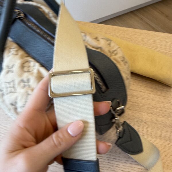 Louis Vuitton Limited Edition Blue Monogram Denim Speedy Round Large Bag